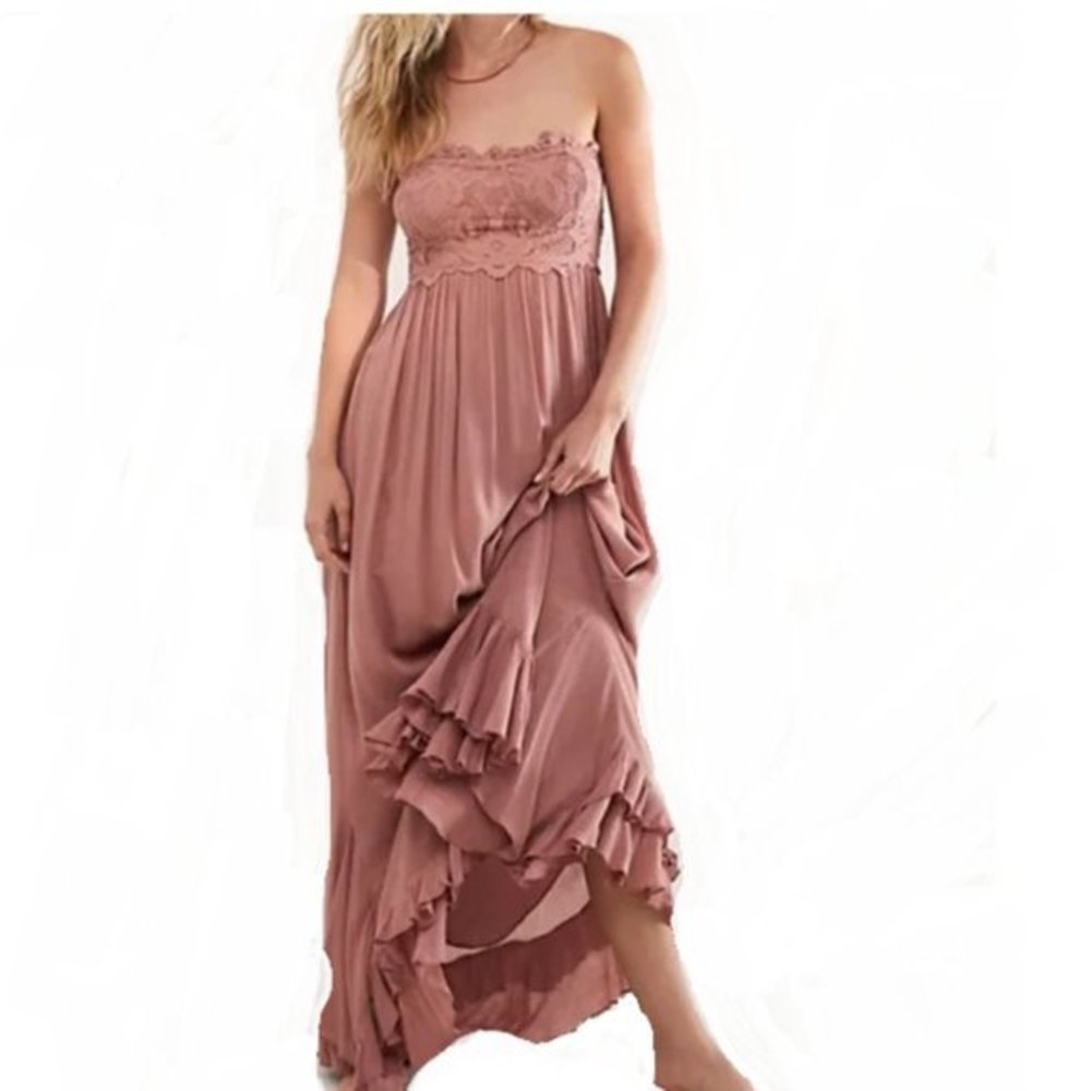 NWOT Free People Adella Maxi Dress. M